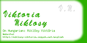 viktoria miklosy business card